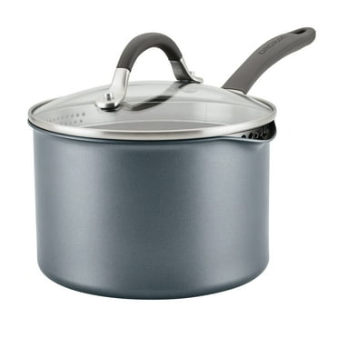 Circulon A1 Series 3 Qt Nonstick Aluminium Straining Sauce Pan with Lid