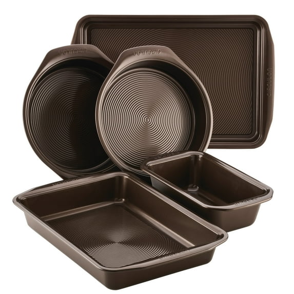 Circulon Bakeware Nonstick 5 Pc Bakeware Set, Chocolate Brown