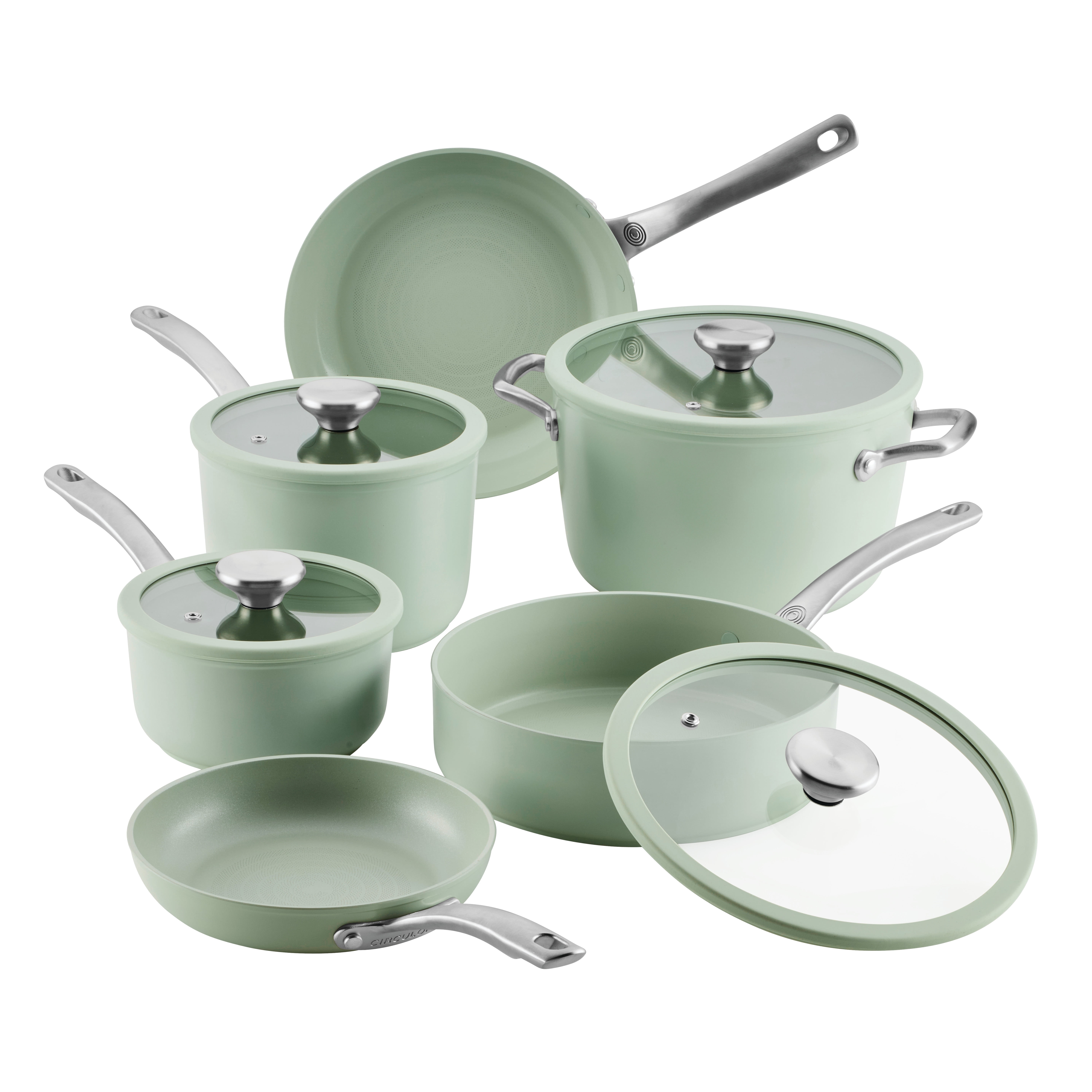 Defense Are Circulon Pans Oven Safe Circulon 10-Piece ScratchDefense Nonstick Cookware Set ScratchDefense A1 Series Graphite main image 0
