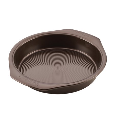 Circulon Nonstick Bakeware 9-Inch Round Cake Pan, Chocolate Brown