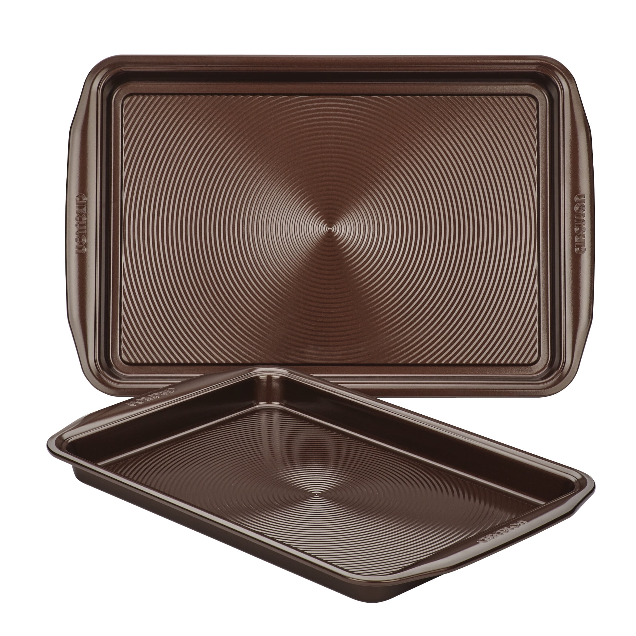 Chocolate Brown Nonstick Aluminum Cookie Sheet Set