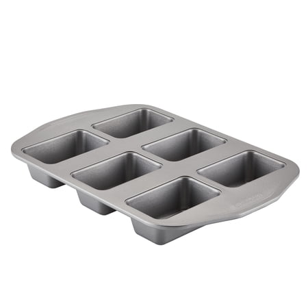 Circulon Nonstick Bakeware Mini Loaf Pan, 6-Cup, Gray