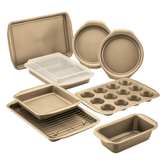 Circulon Nonstick Bakeware Set, 10-Piece, Gold