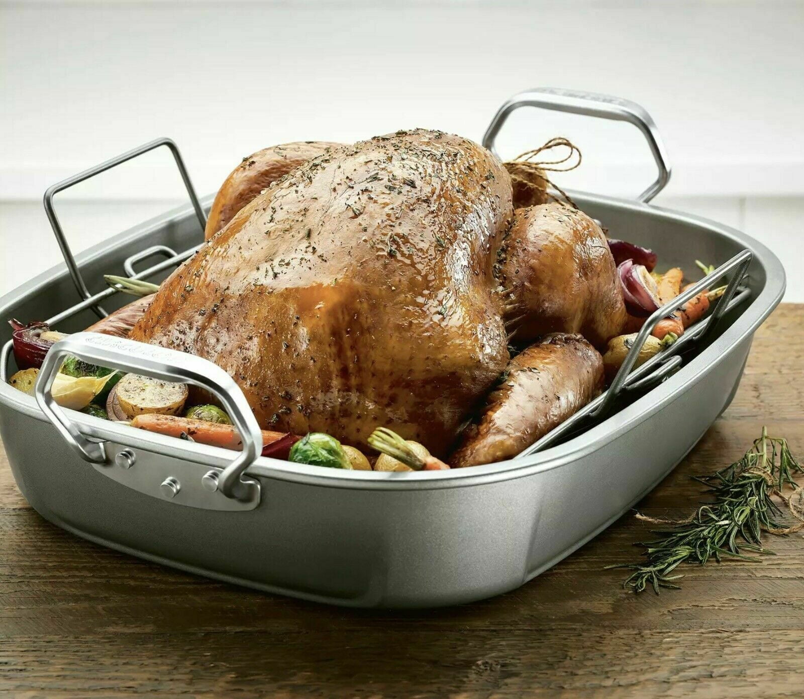 20 Pack Disposable Durable Aluminum Oval Roaster Pan - Turkey