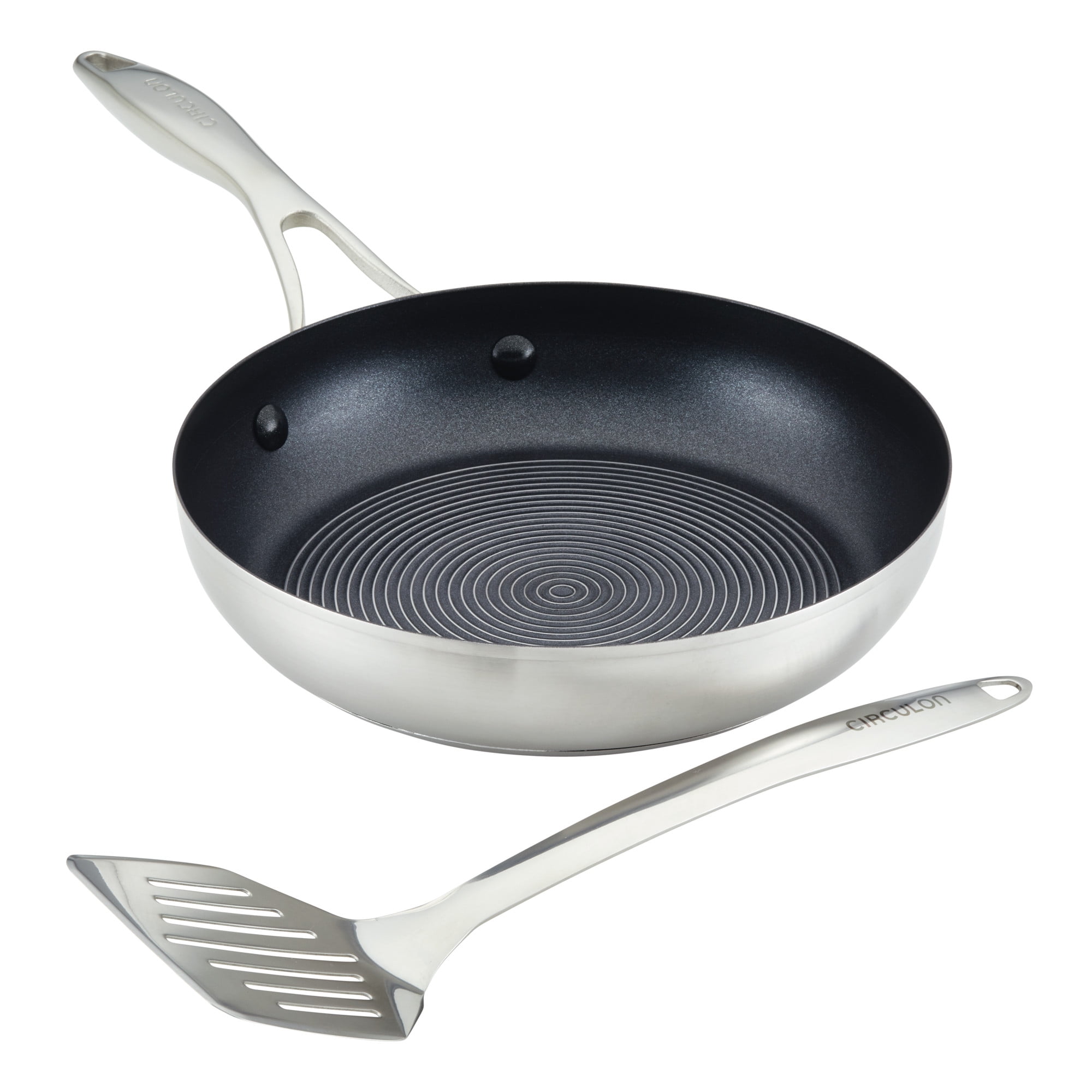 https://i5.walmartimages.com/seo/Circulon-Stainless-Steel-Frying-Pan-with-SteelShield-Hybrid-Stainless-and-Nonstick-Technology-and-Spatula-9-5-inch-Silver_5def85d1-6e23-44bd-943d-d103c38b6603.ad2b28268fddd8452813e2012bdc4b4d.jpeg