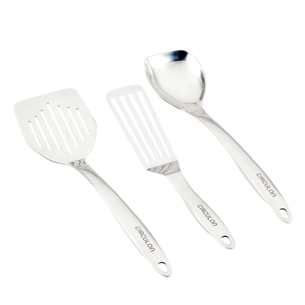 Stainless Steel Hollow Handle Kitchen Utensils Set, 3-Piece