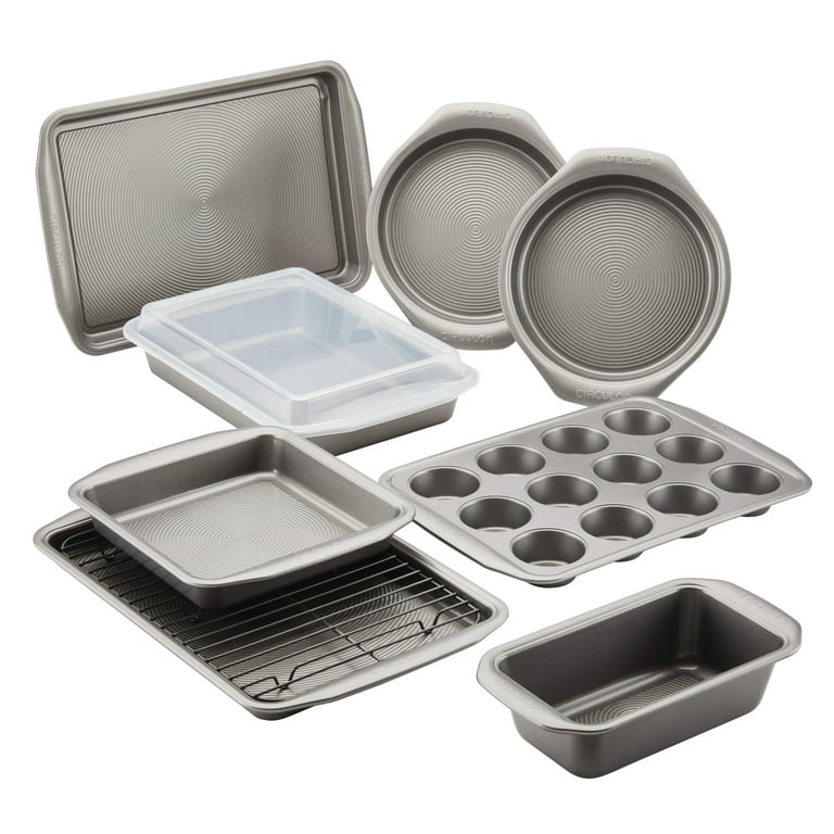 Circulon Bakeware Steel 3-Piece Bakeware Set, Gray