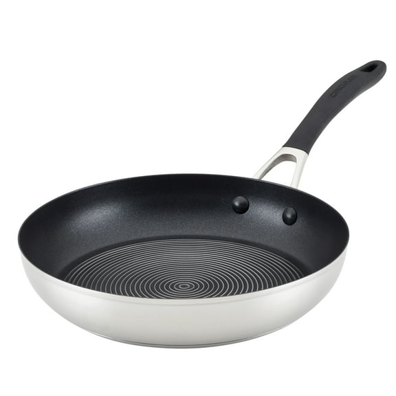 Circulon SteelShield 10.25 inch Stainless Steel Skillet, Silver
