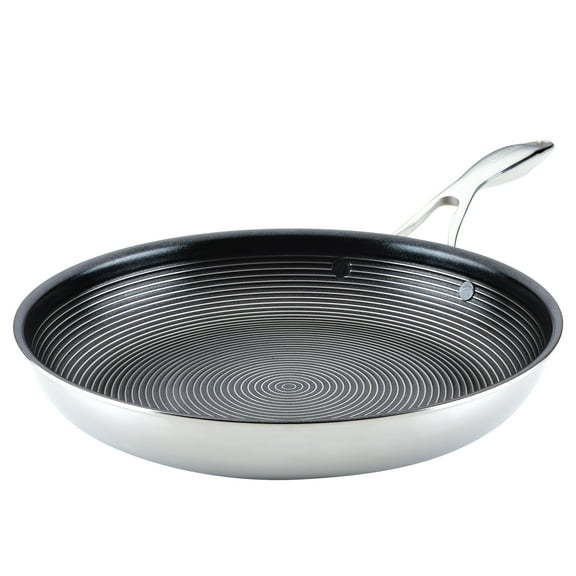 Circulon SteelShield C-Series 12.5 inch Tri-Ply Clad Nonstick Frying Pan, Silver