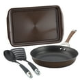 thumbnail image 1 of Circulon Symmetry Hard-Anodized Nonstick Weeknight Cookware Induction Pots and Pans Set, 4-Piece, Chocolate, 1 of 6