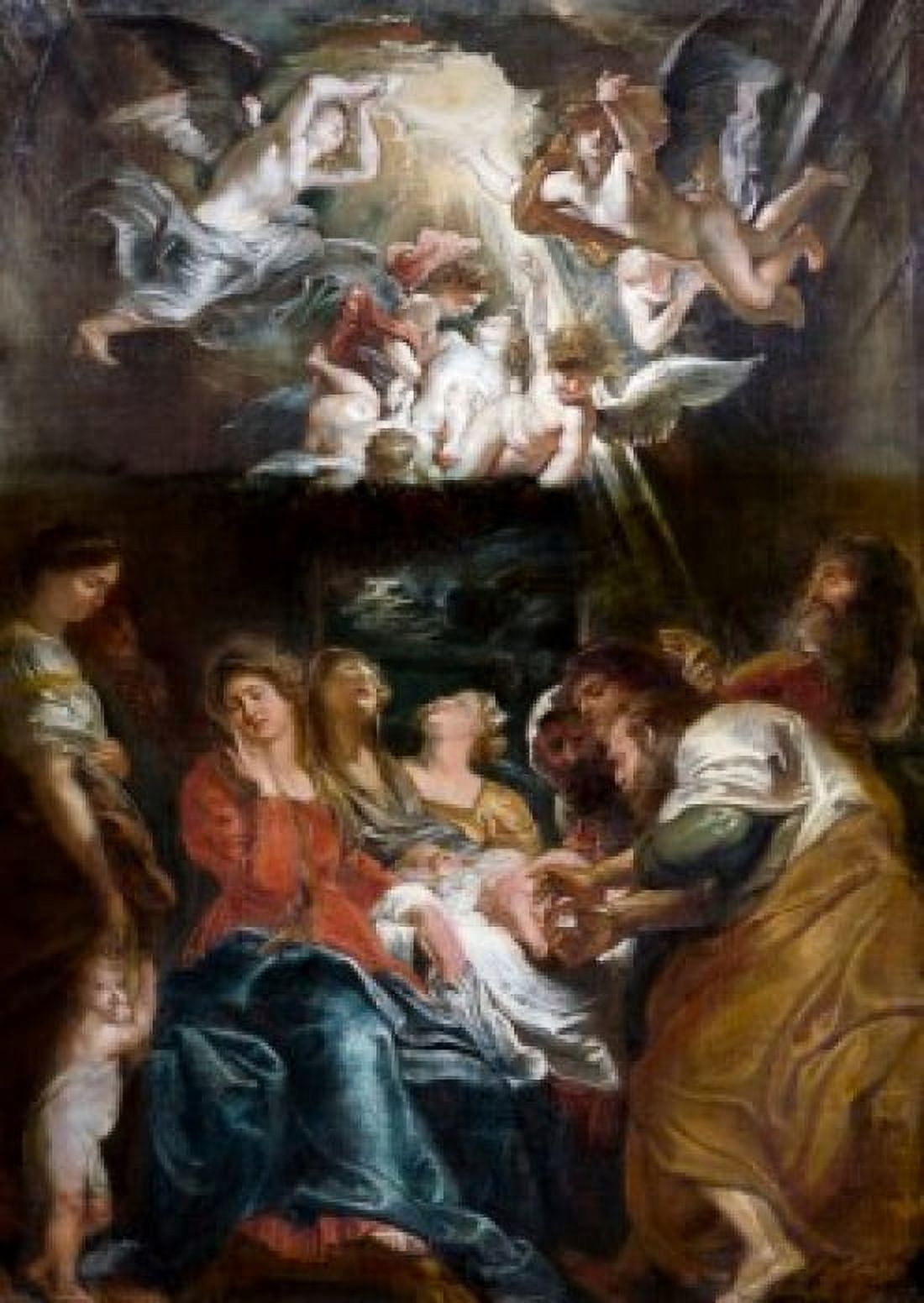 Circumcision of Christ by Peter Paul Rubens (1577-1640) Canvas Art - Peter Paul Rubens (18 x 24)