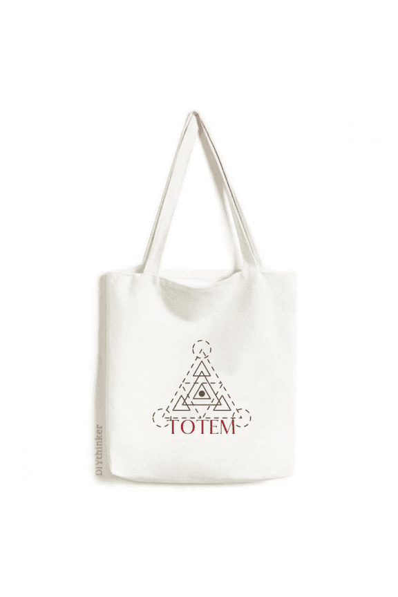Circumference Circular Triangular Tote Canvas Bag Shopping Satchel Casual Handbag