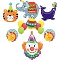 thumbnail image 1 of Circus 1st Birthday Theme Party Supplies Balloon Bouquet Decorations with Elephant Seal Tiger and Clown, 1 of 8