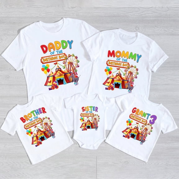 Circus Birthday Shirt, Birthday Boy Shirt, Carnival Birthday Shirt, Matching Circus Birthd