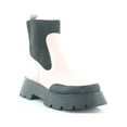 thumbnail image 1 of Circus By Sam Edelman Larissa White Rounded Toe Pull On Chunky Heel Ankle Boots (White, 8), 1 of 7