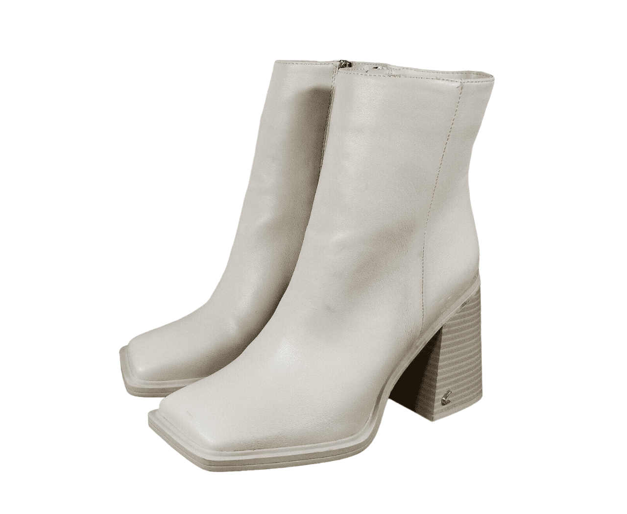 Circus By Sam Edelman Layla 2 Modern Ivory Square Toe Stacked Block