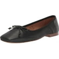 thumbnail image 1 of Circus By Sam Edelman Teresa Black Bow Detailed Slip On Square-Toe Ballet Flats (Black, 6), 1 of 6