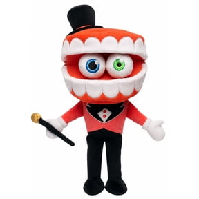 Circus Caine Plush , Big Ringmaster Plushie with Top Hat & Magic Wand, Fluffy Soft Stuffed Animal Plush Toy, Birthday Christmas Gift for Anime Collectors