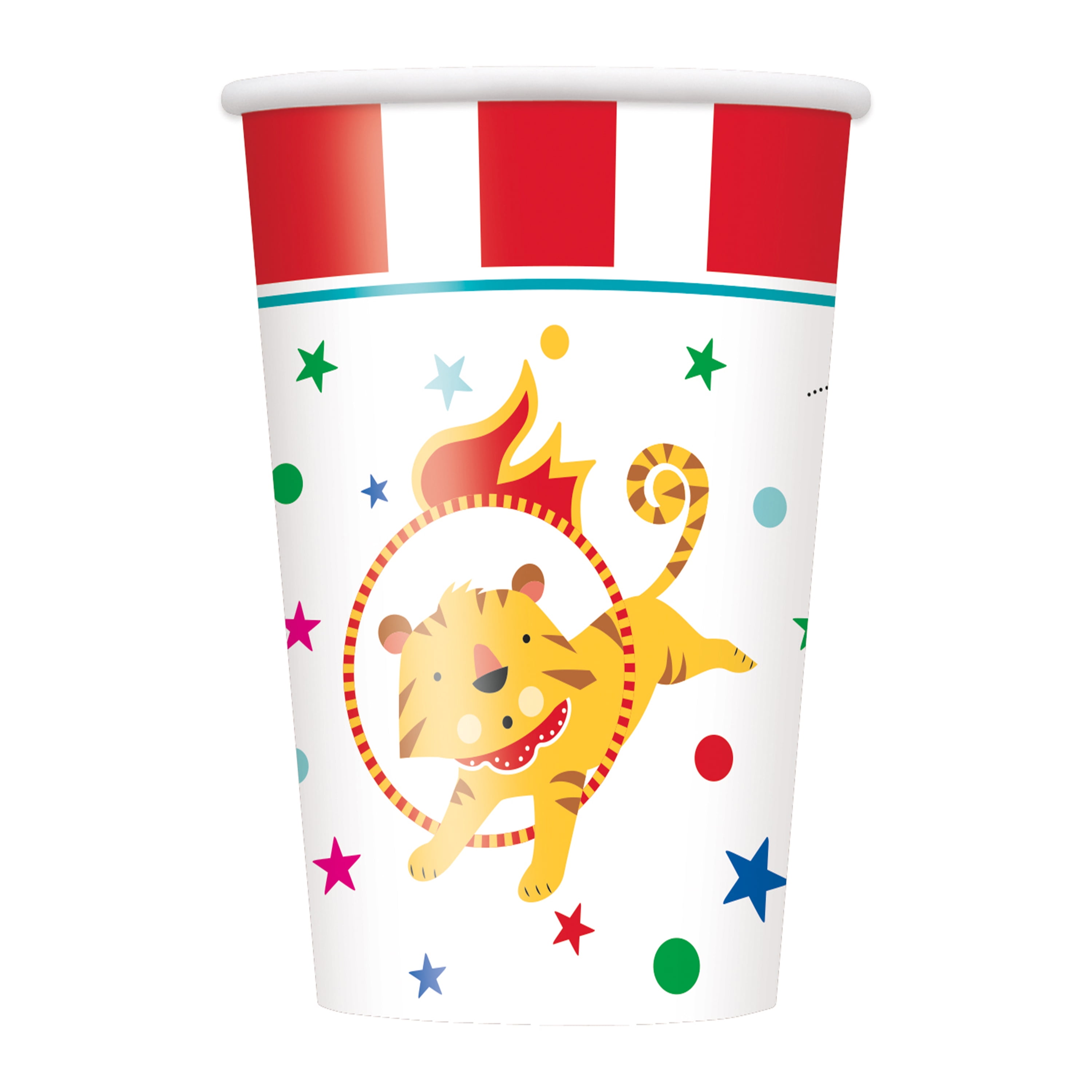 Circus Carnival Paper 9oz Cups, 8 Count - Walmart.com