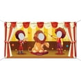 thumbnail image 1 of Circus Carnival Party Photo Backdrop Carnival Circus Party Decoration Animal Circus Photo Door Banner Circus Theme Photography Background for Carnival Party Games Supplies 70.9x35.4 Inch DIY Lion, 1 of 8