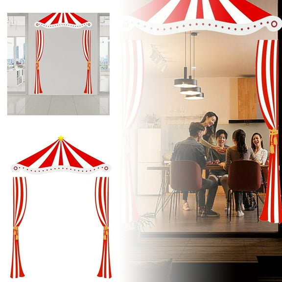 Circus Carnival Party Stereo Background Cloth Atmosphere Decoration Hanging Cloth Carnival Photo Photography Arch