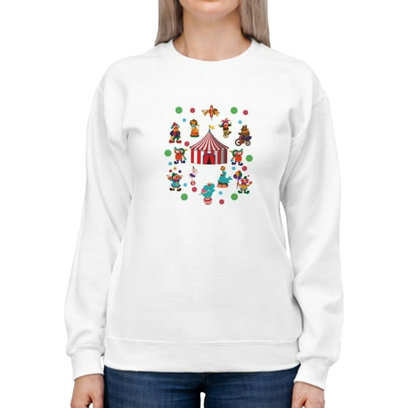 Circus Carnival Sweatshirt Women -SPIdeals Designs, Female 5X-Large
