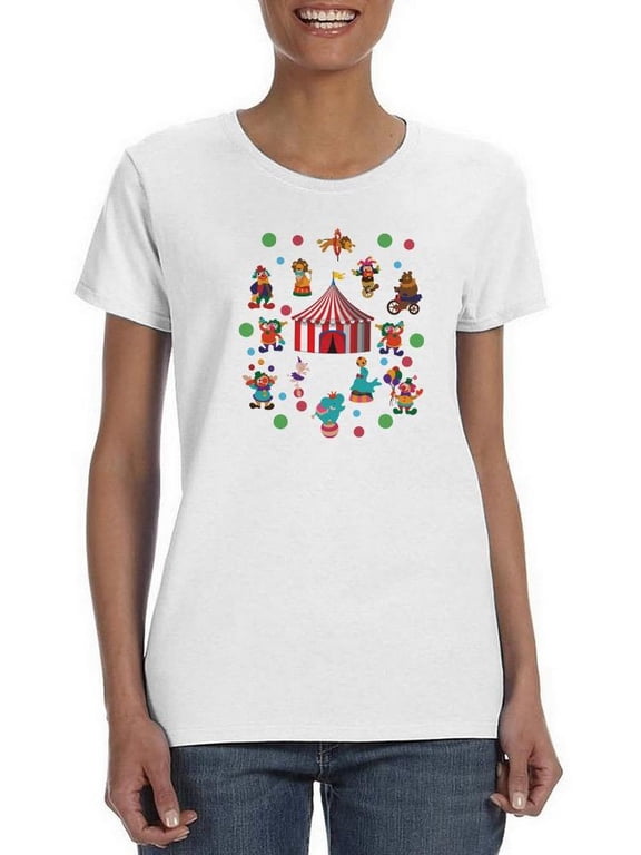 Circus Carnival T-Shirt Women -SPIdeals Designs, Female 5X-Large