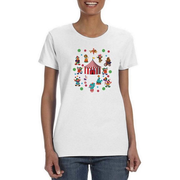 Circus Carnival T-Shirt Women -SPIdeals Designs, Female Small