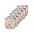 thumbnail image 1 of Circus Chair Seating Cushion Set of 6, Circus Bear Monkey Animals Merry Go Round Magic Classic Celebration Print, Seat Pads for Office with Anti-slip Backing, 16"x16", Multicolor, by Ambesonne, 1 of 7