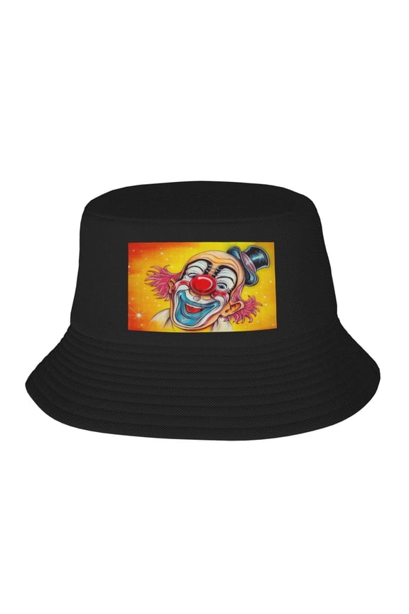 Circus Clown Bucket Hat For Womens And Mens Outdoor Beach Fisherman Hat Sun Hat