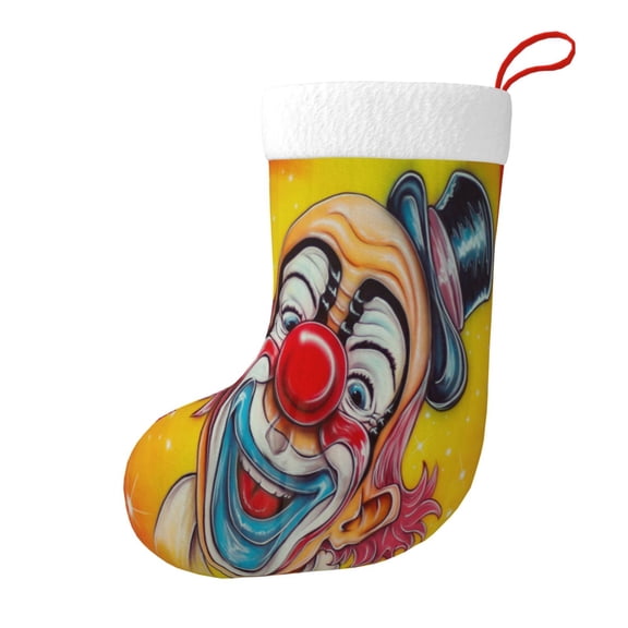 Circus Clown Christmas Stockings 18 Ince ,Gifts Stocking Family Party Decorations For Holiday Tree Decor