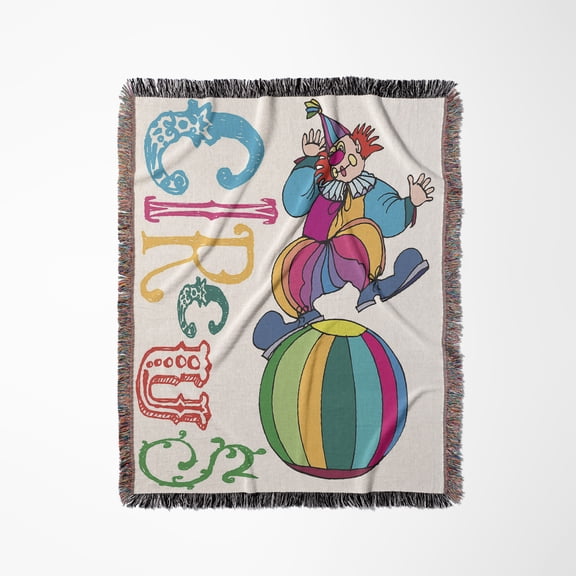 Circus Clown, Woven Blanket