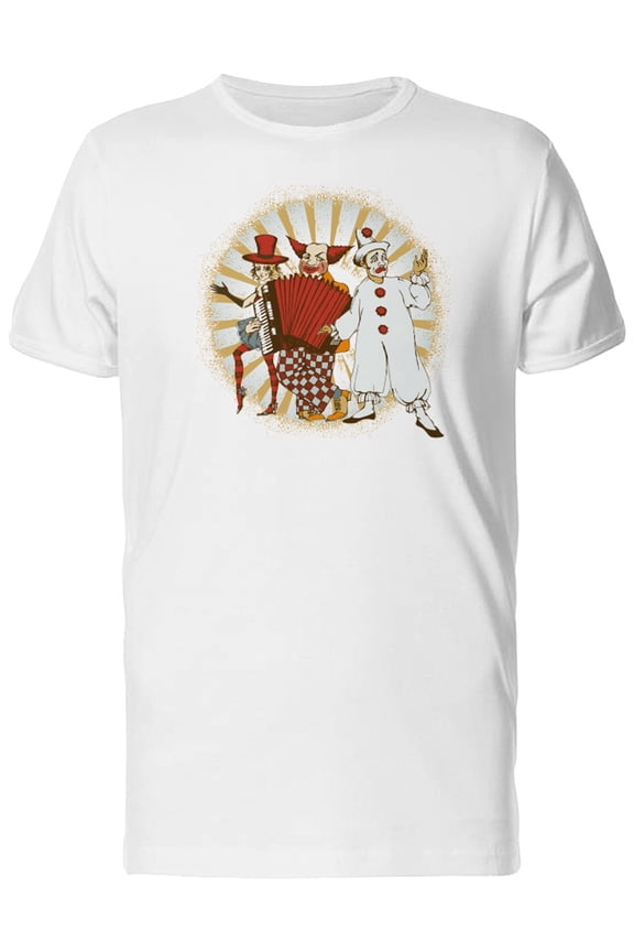 Circus Clowns Designs T-Shirt Men -Image by Shutterstock, Male Medium