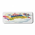 thumbnail image 1 of Circus Computer Mouse Pad, Illustration of a Circus Above the Clouds Entertainer Comedian Show Print, Rectangle Non-Slip Rubber Mousepad Large, 31" x 12" Gaming Size, Multicolor, by Ambesonne, 1 of 2