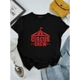 thumbnail image 1 of Circus Crew Red Tent Carnival Celebration Matching Party Unisex T-Shirt, up to size 5XL, 1 of 2