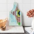 thumbnail image 1 of Circus Cutting Board, Striped Strolling Marquee Tent Flag Art Holiday Leisure Time Fun Print, Decorative Tempered Glass Cutting and Serving Board, Wine Bottle Shape, Multicolor, by Ambesonne, 1 of 5