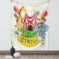 thumbnail image 1 of Circus Decor Wall Hanging Tapestry, Circus Show With Kids And Animals Smiling Magician Children Happiness, Bedroom Living Room Dorm Accessories, 60 X 80 Inches, Gift Ideas, by Ambesonne, 1 of 5