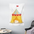 thumbnail image 1 of Circus Decor Wall Hanging Tapestry, Cute Furry Cat Kitten in a Circus Tent Smiling Fun Joy Famous Nostalgic Memory Artwork, Bedroom Living Room Dorm Accessories, 40 X 60 Inches, by Ambesonne, 1 of 1