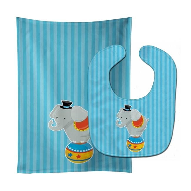 Elephant Basic Bib & Burp Set,
Pink