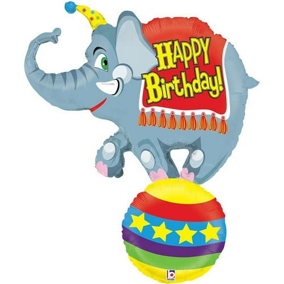 Circus Elephant Foil Balloon