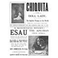 thumbnail image 1 of Circus Freaks, C1901. /Nchiquita The Doll Lady And Esau The Ape, 1 of 3