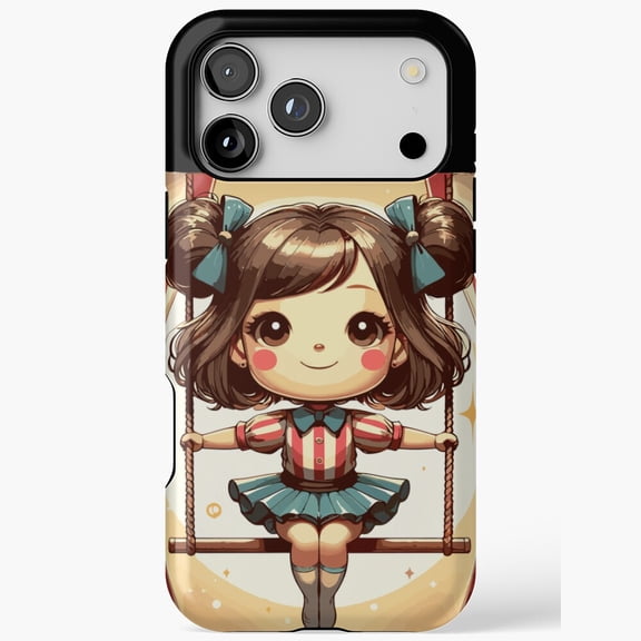 Circus Girl Flying Trapeze Gift Compatible Phone Case for iPhone 11 12 13 14 15 16 17 Pro Max