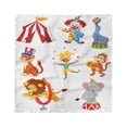 thumbnail image 1 of Circus Head Scarf, Circus Wild Animals, Head Wrap, 3 Sizes, by Ambesonne, 1 of 2