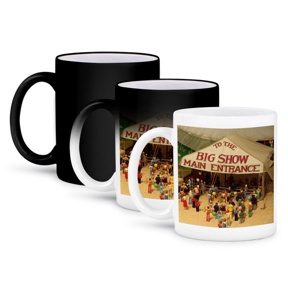 3dRose, Circus In Town, 11oz Magic Transforming Mug