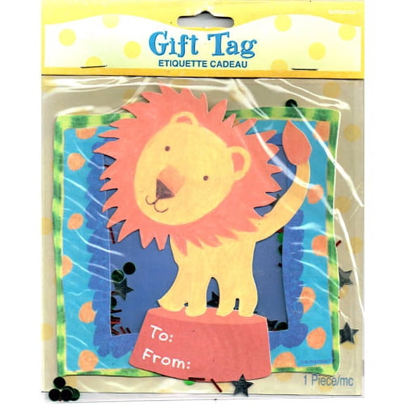 Circus Lion Gift Tag (1ct)