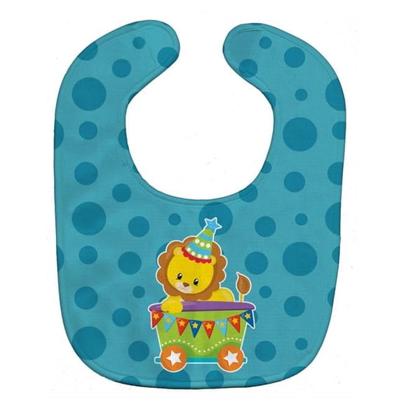 Circus Lion Train Car Baby Bib