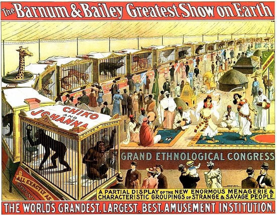 Circus Menagerie Barnum & Bailey Canvas Art - (18 x 24)