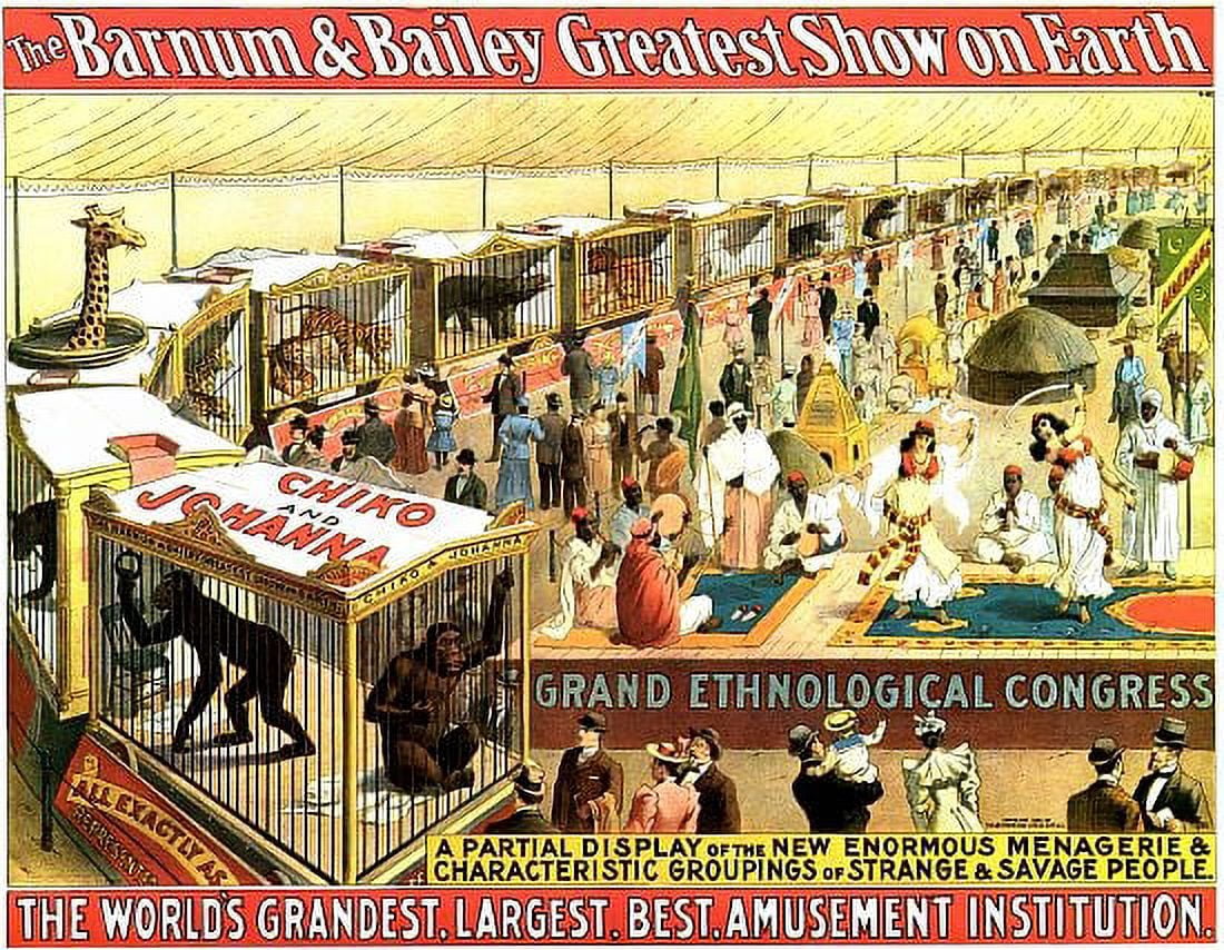 Circus Menagerie Barnum & Bailey Canvas Art - (24 x 36)