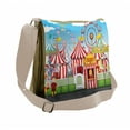 thumbnail image 1 of Circus Messenger Bag, Carnival Many Rides, Unisex Cross-body, by Ambesonne, 1 of 2
