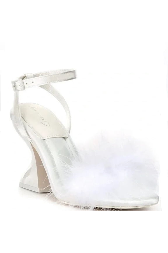 Sam Edelman Women's Brenna Heeled Sandals White Satin 10M